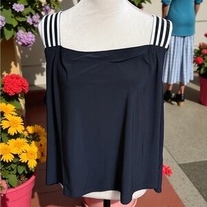 Simonton Says Black Tank Top Size 3X